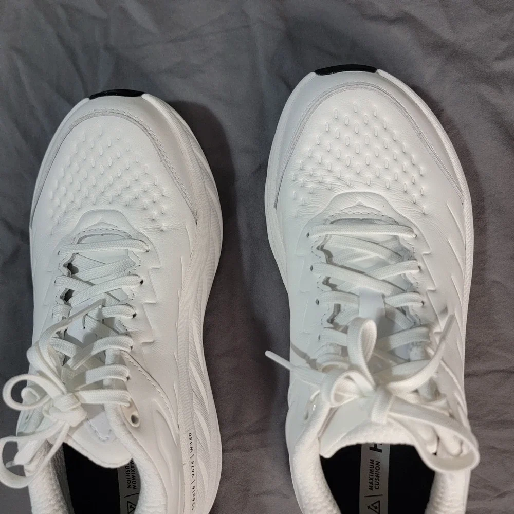 Hoka Bondi SR Running Shoes Womens 9 US White Work Sneaker Slip Resistant - Picture 6 of 14